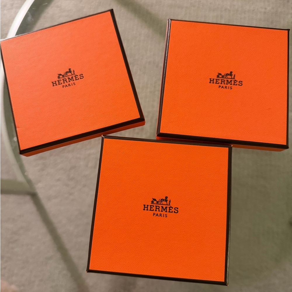 Hermes Jewelry Gift Box Set of 3